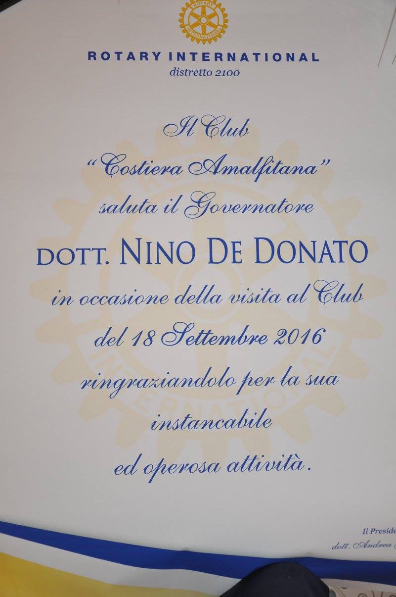 Rotary Club Costiera Amalfitana Evento