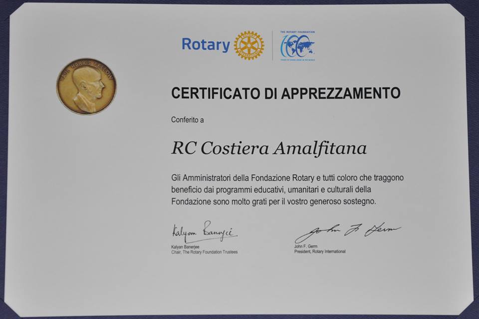 Rotary Club Costiera Amalfitana Evento